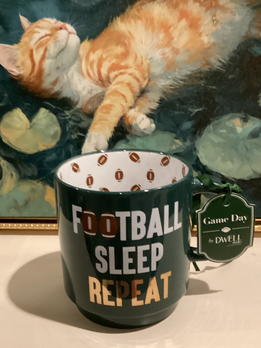 Football Sleep Repeat Coffee Mug 🏈